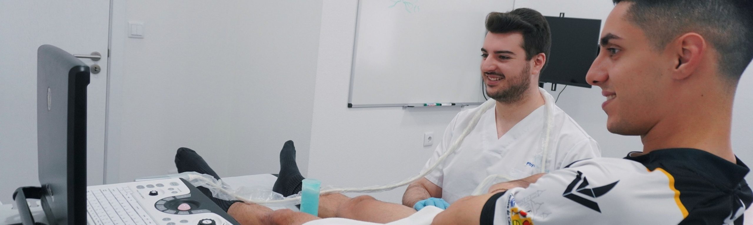 Paciente em tratamento fisioterapêutico.